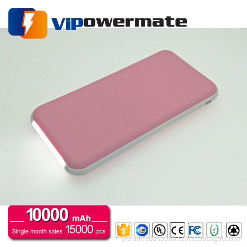 High quality universal portable mobile oem power bank 10000mah with ce fcc rohs certificate